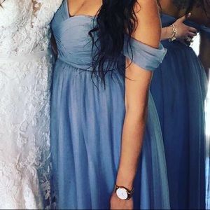 Tulle & Chantilly “dusty blue” dress